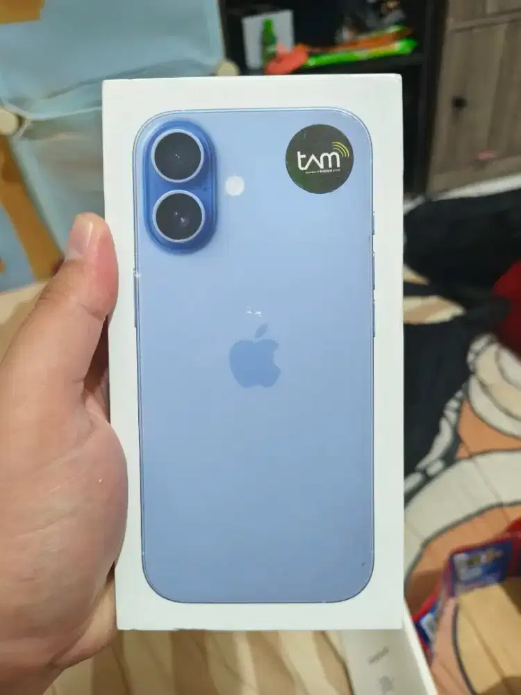 Iphone 17 256 baru ibox BNIB Mist Blue warna biru harga nett ip17