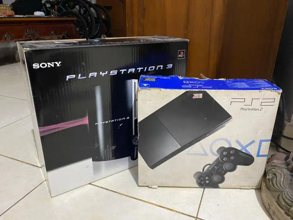Jual PS 2 slim dan PS3 fat lengkap