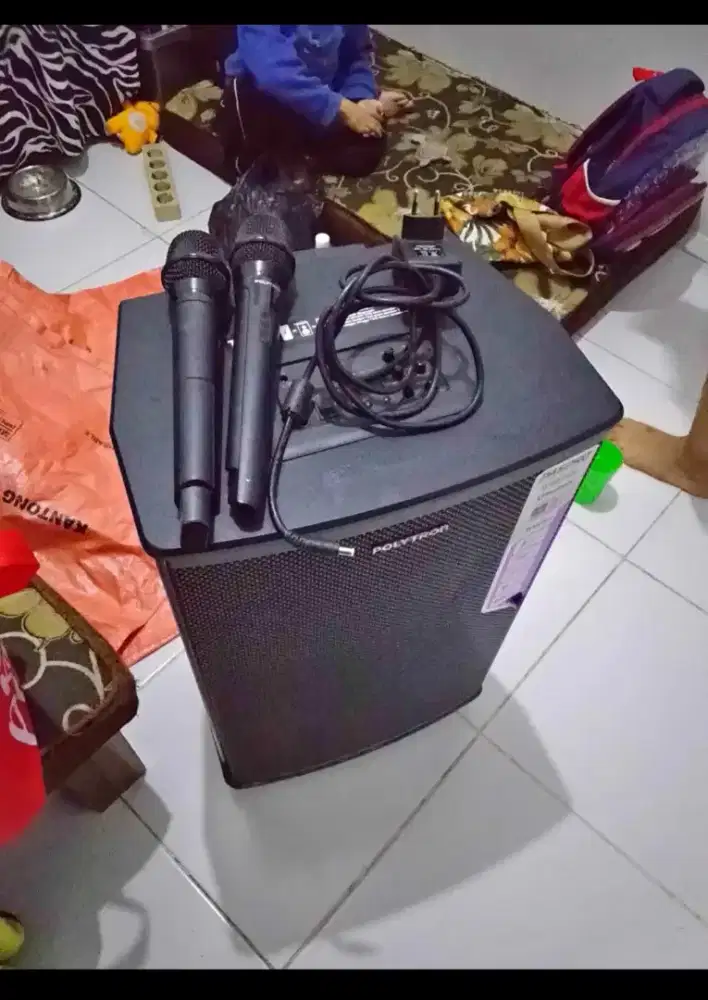 Speaker polytron portable wireless bluetooth