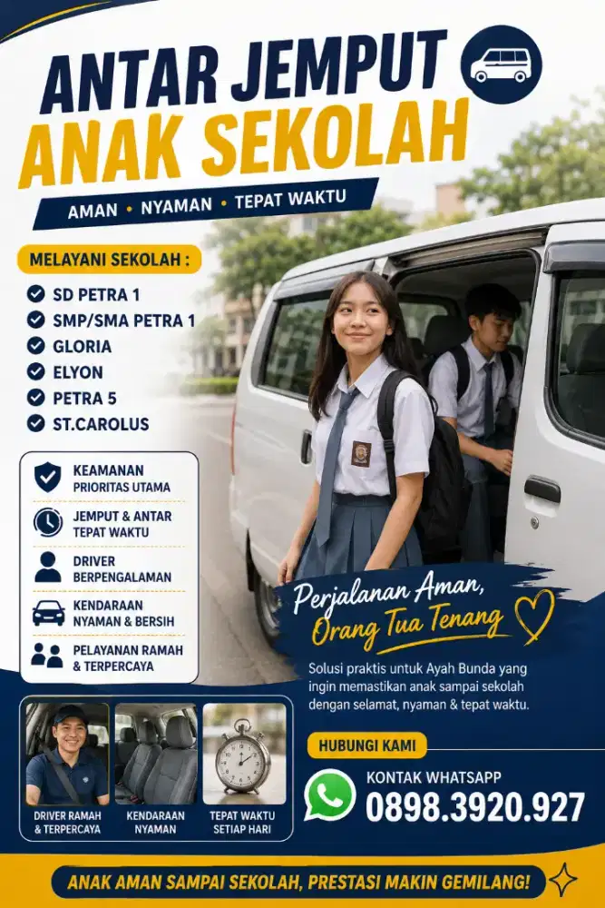 Antar jemput anak sekolah
