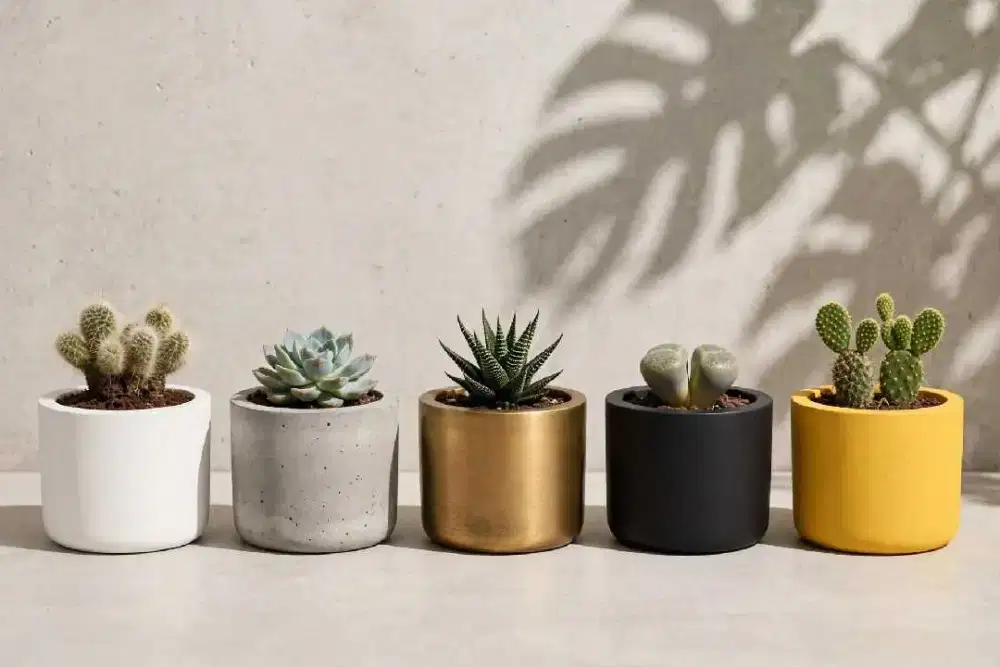 POT KAKTUS CLS02 ESTETIK MINIMALIS - POT SUKULEN MINI CONCRETE PREMIUM