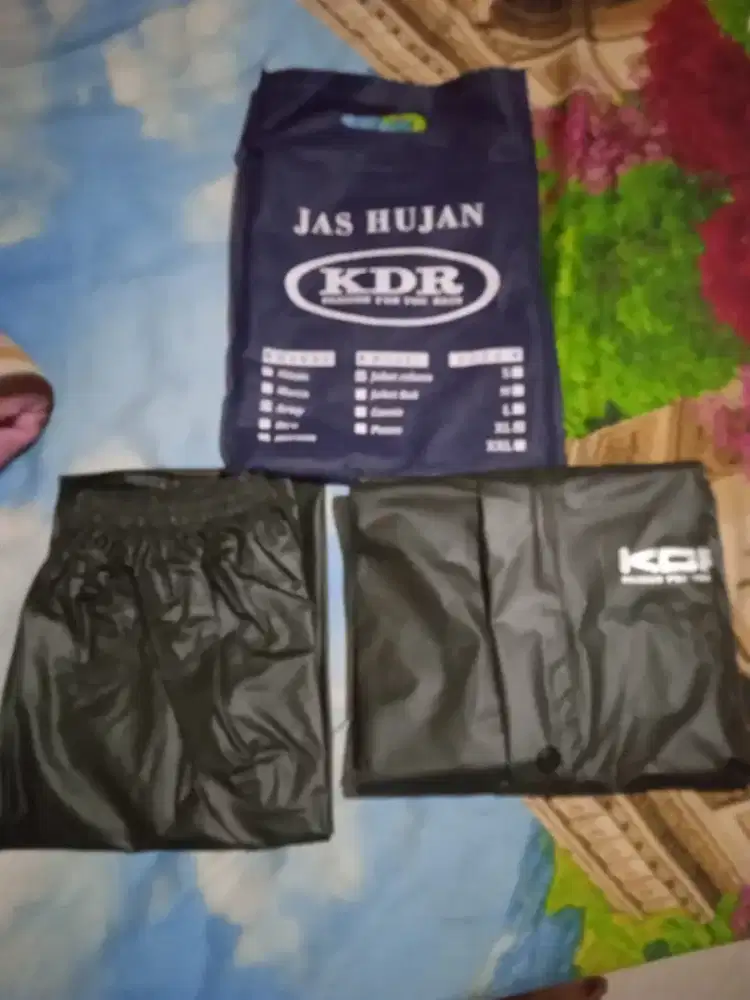 Jas hujan KDR  model stelan baju celana baru