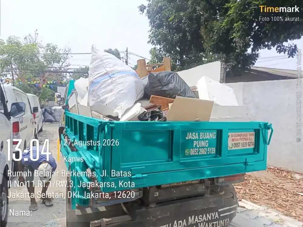 Jasa buang puing dan tanah