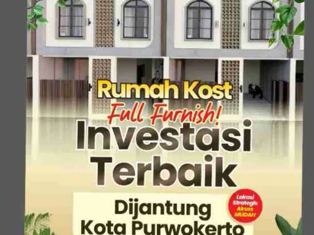 Rumah Kos Baru eksklusive Dekat Kampus UNSOED PURWOKERTO