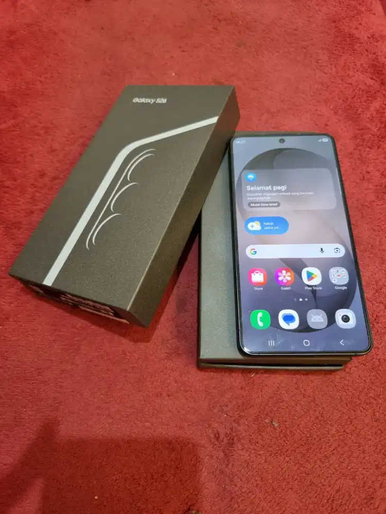 Samsung s26 5G 12/256 resmi black sebulan pake like new fullset ori