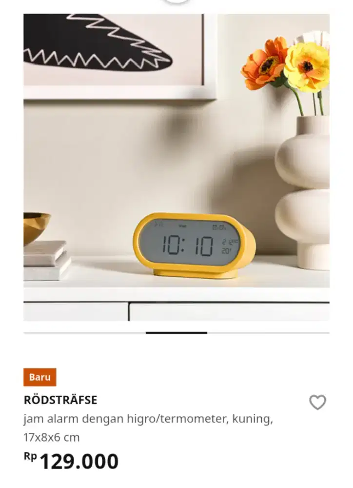 IKEA RODSTRAFSE JAM DIGITAL ALARM PROMO 50%