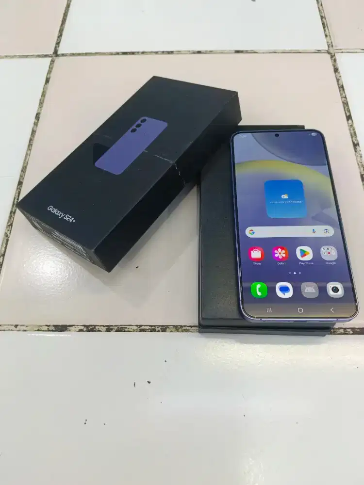 Samsung s24+ 5G 12/256 ex resmi violet like new fullset ori