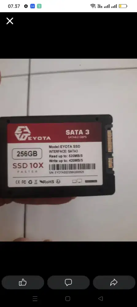 Ssd ayota saya 3 256 normal