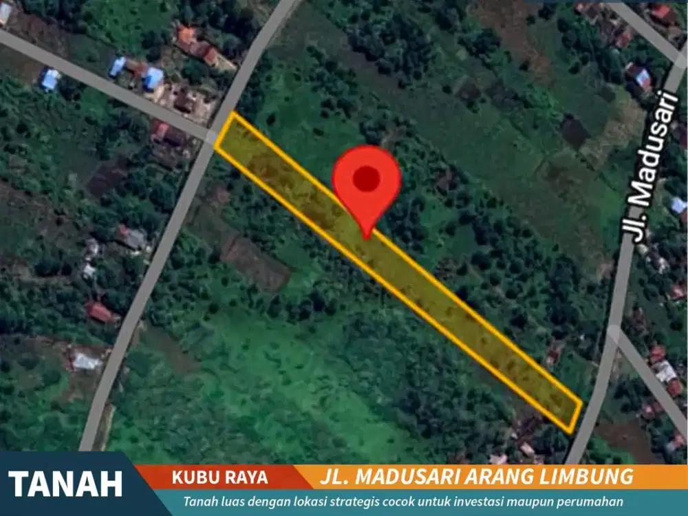 TANAH 9.439 M2 MADUSARI KUBU RAYA 2,1 MILYAR