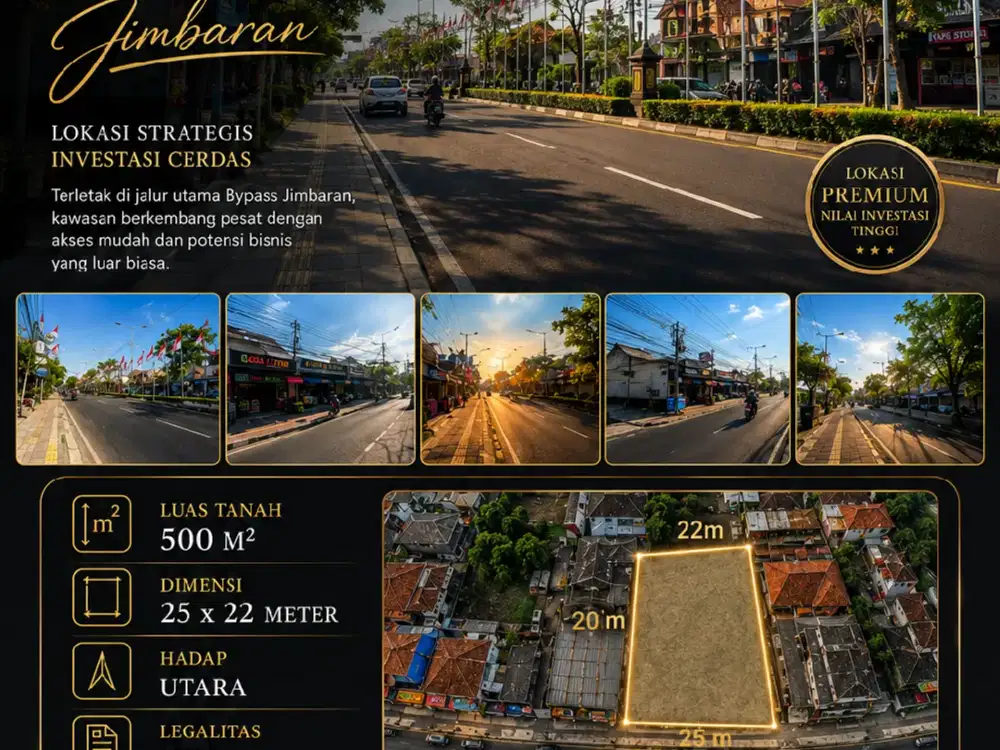 Tanah PREMIUM Jl Bypass Jimbaran Taman Griya