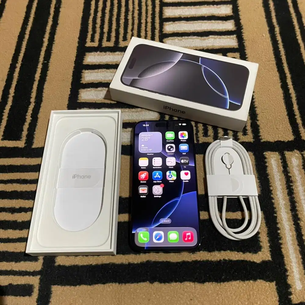 iPhone 16 Pro Max 256gb iBox PA/A Aktif Black Titanium Fullset Ori
