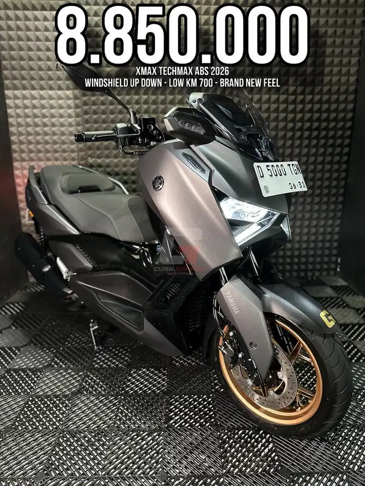 XMAX 250 TECHMAX ABS CONNECTED 2026 FULL ORIGINAL LOW KM 6XX RAWATAN
