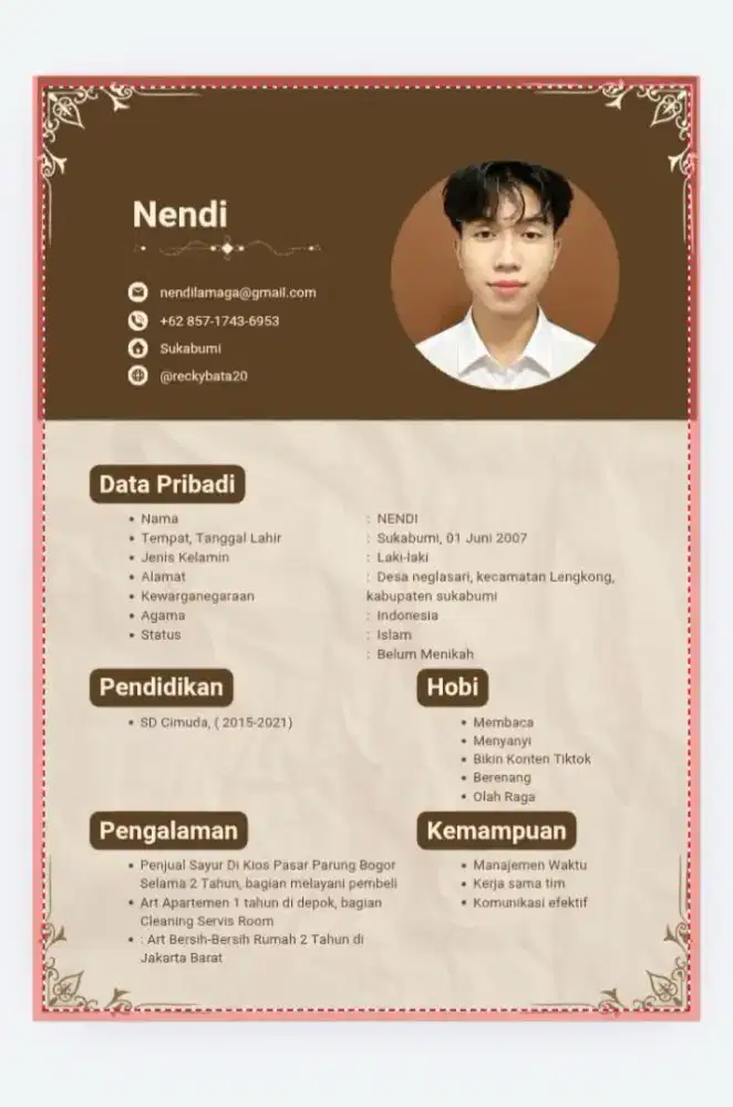 Aku lagi cari pekerjaan art apartemen atau art rumah