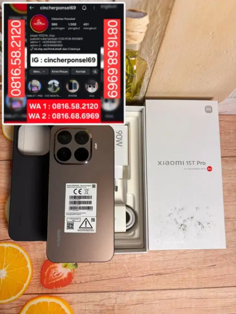 Jual hp likenew Xiaomi 15T Pro 12/512 bh 100% istimwa siklus 26 grs on