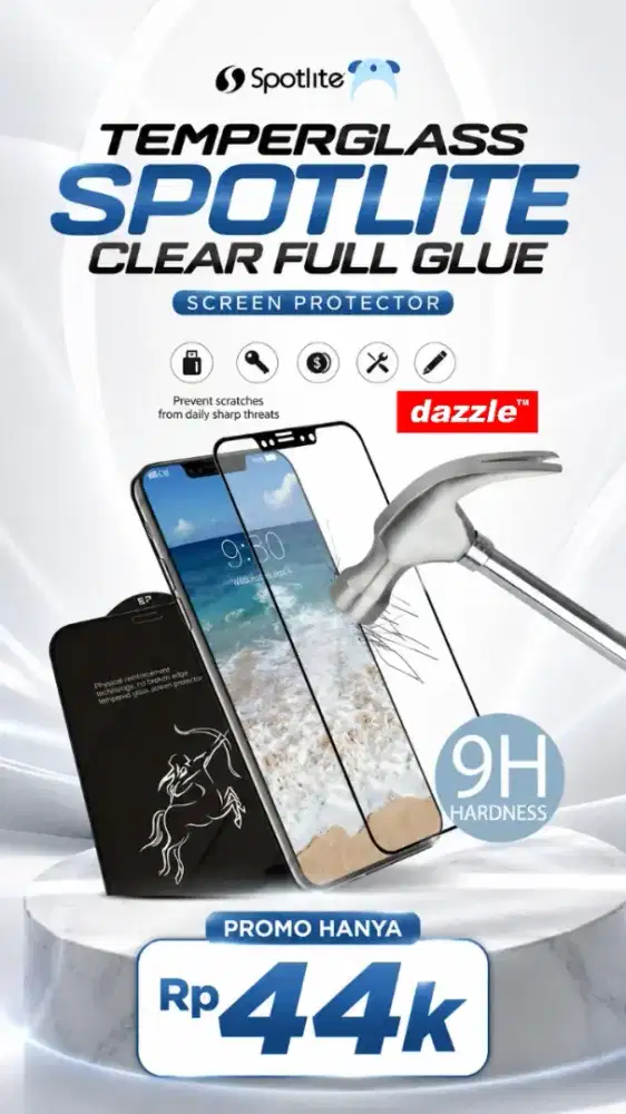 Temperglass Spotlite Clear Full Glue