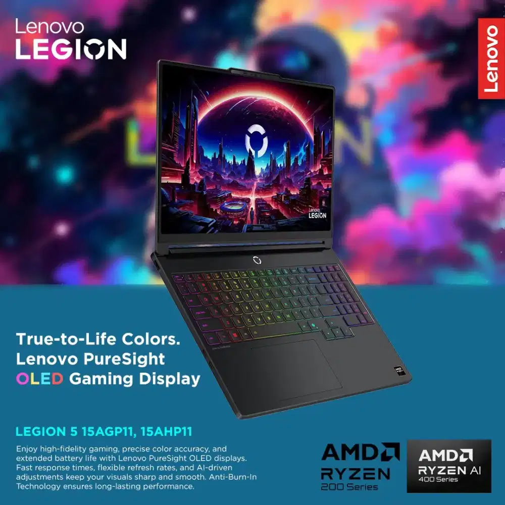 Legion 5 ryzen 7 250 16gb ssd 512gb rtx 5050 8gb w11ohs