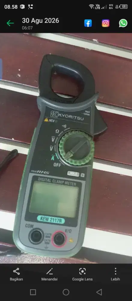 Tang ampere digital kyoritsu kew 2117 r