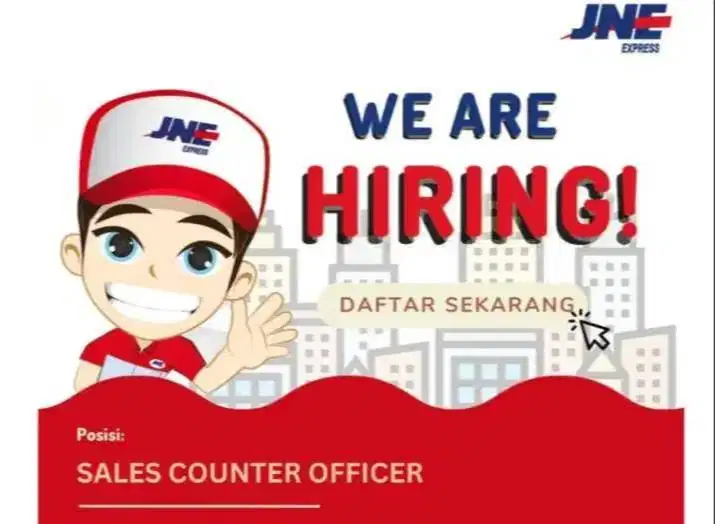 Sales Counter Officer JNE bandung kota