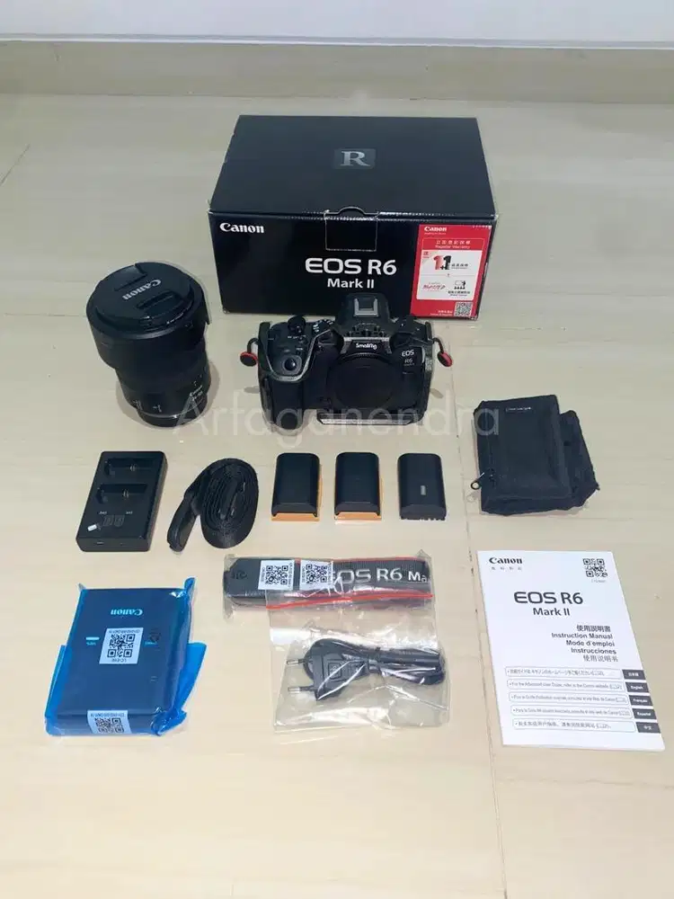 Canon EOS R6 Mark II + RF 24-105 F4 L (include aksesoris full set)