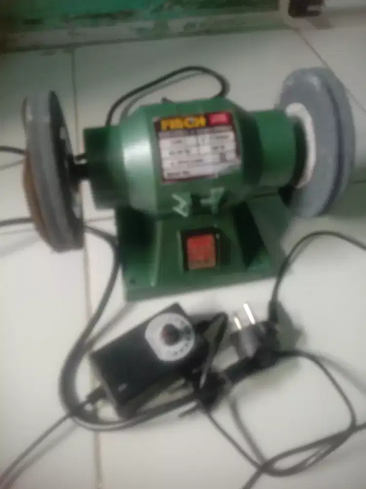 Gerinda duduk asah pisau,besi, dan gosok batu akik