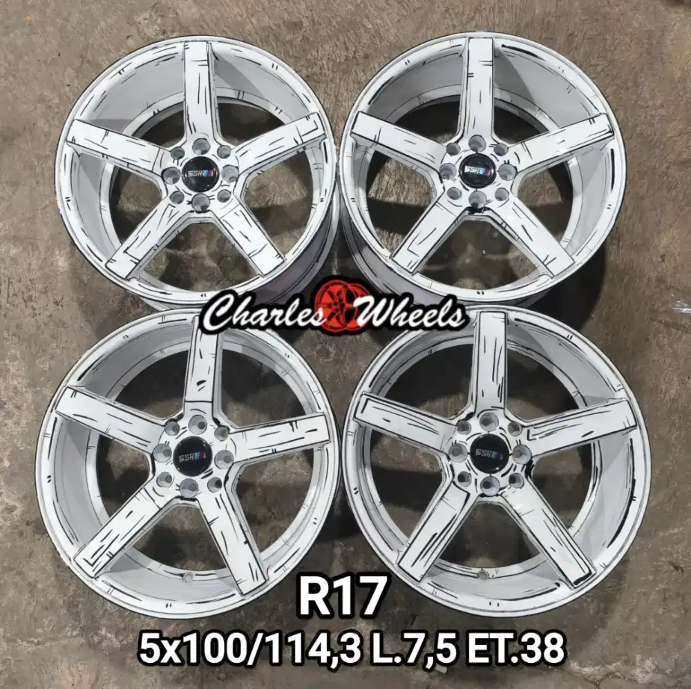 Jual velg rep vossen r17 4x100 4x114,3 avanza xenia livina jazz dll