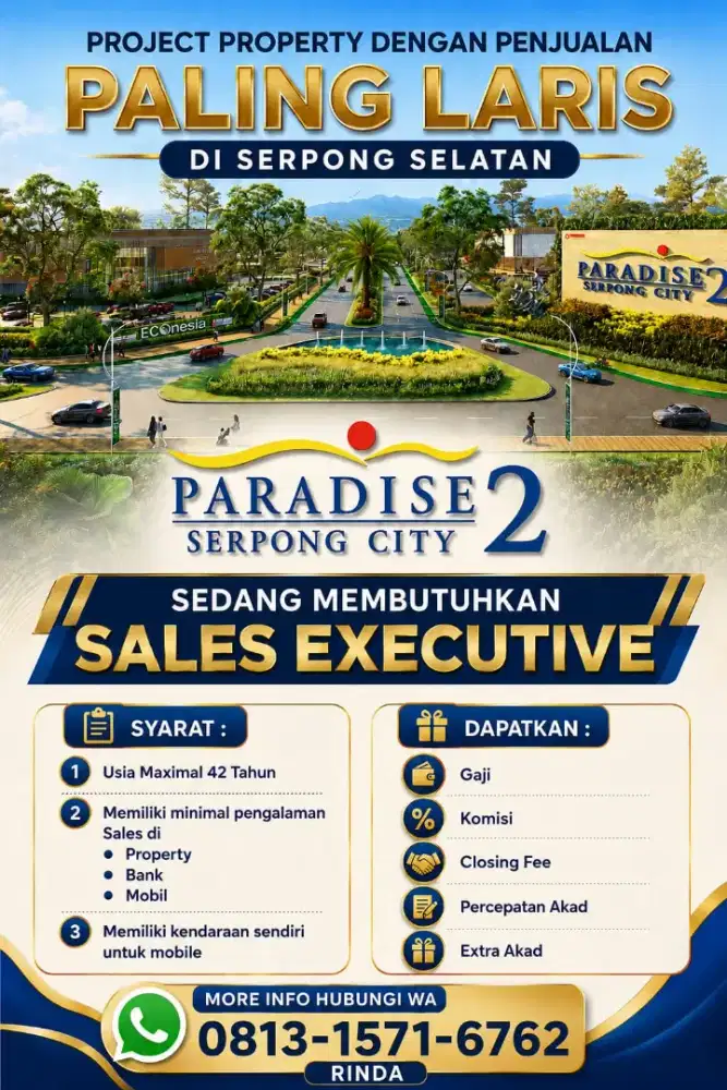 LOWONGAN KERJA SALES INHOUSE