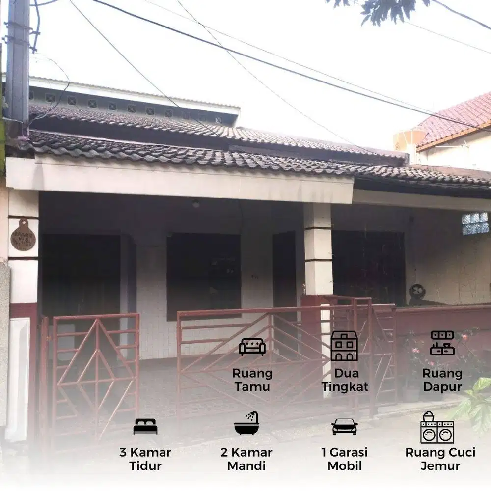 Rumah 2 Lantai Taman Duta Cisalak – 5 Menit Tol Cijago
