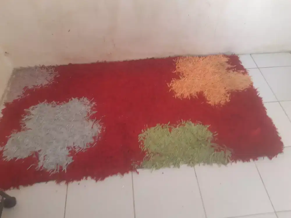 Karpet Rajut second msh bagus tidak rusak
