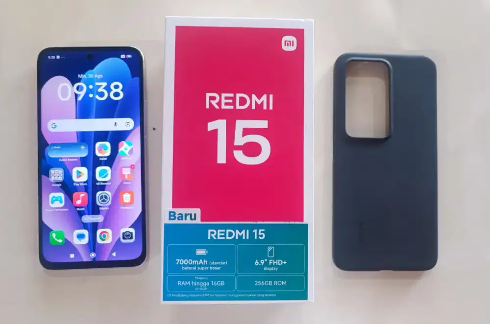 Redmi 15 8/256 fullset ori mulus