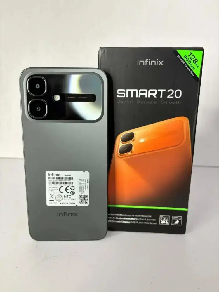 Infinix smart 20 4/128 GB ready yah bisa cash kredit cod gas