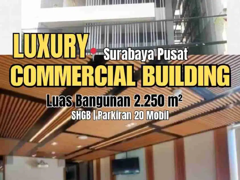 Gedung Komersial 6 Lantai Super Strategis Di Surabaya Pusat