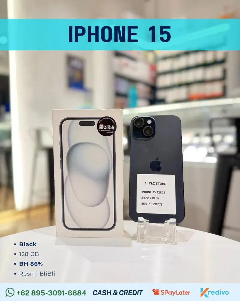 IPHONE 15 128GB - BLACK