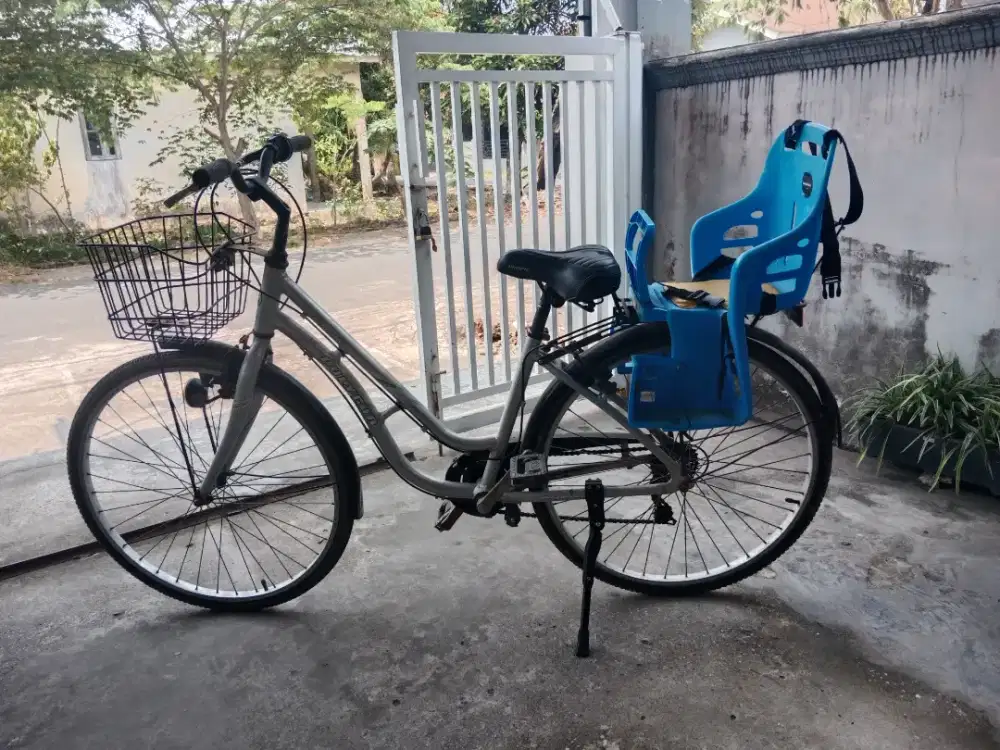 Sepeda dewasa + boncengan anak