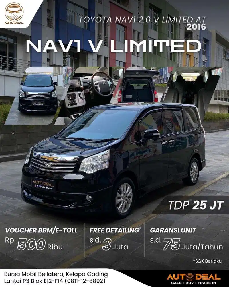 Toyota Nav1 V Limited Edition 2016 bukan serana atau biante