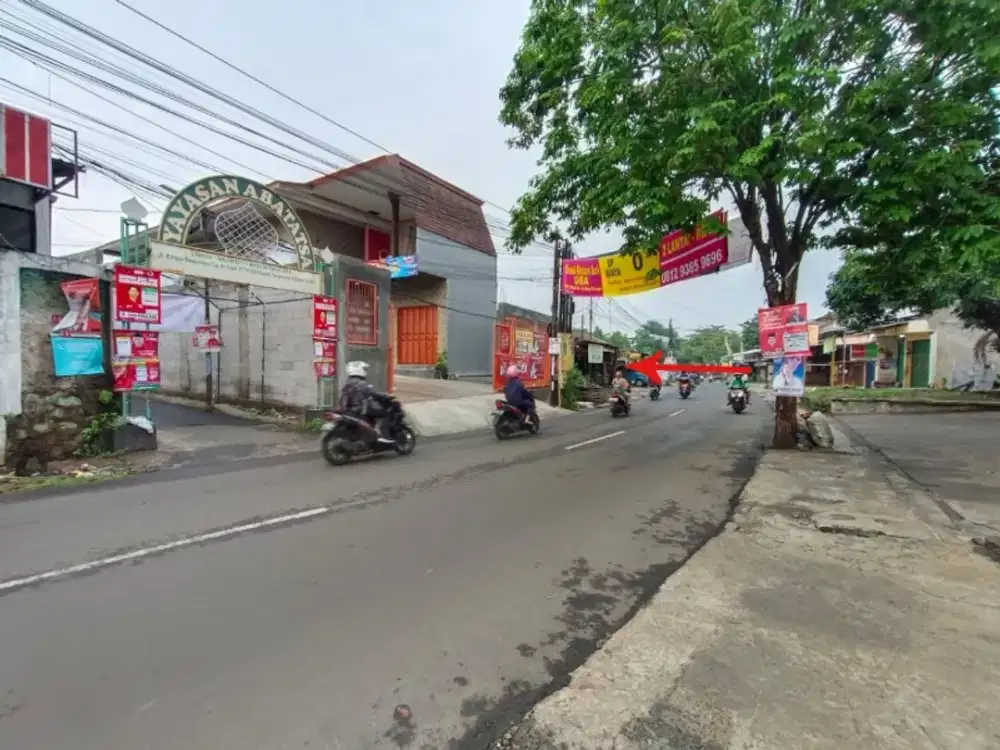 Dijual tanah di Ciputat, strategis cocok utk bisnis, di Jl. KH Dewantoro, Ciputat TangSel, luas 770m2
