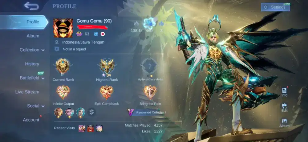 Akun Mobile Legend Jozz Murah