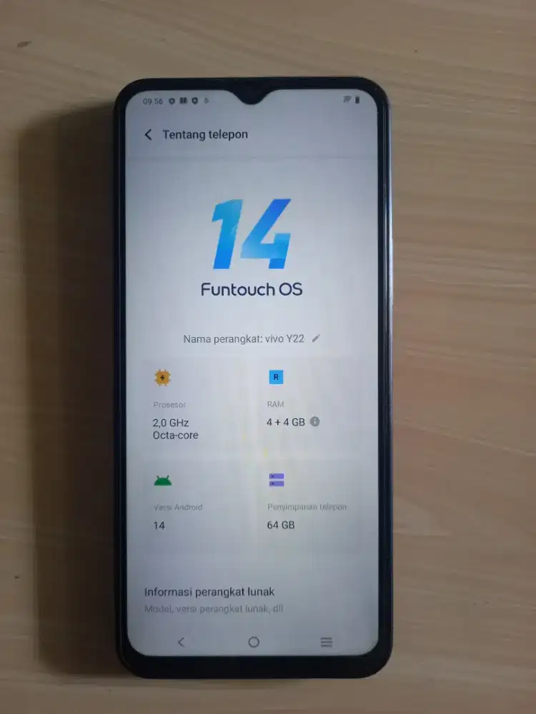 Vivo y22 ram 4(+4) 64GB