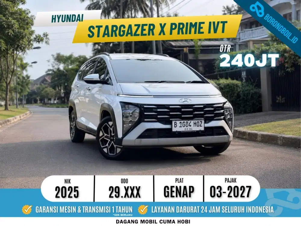 Like New!!Hyundai Stargazer X Prime 2025 Creamy White Pearl