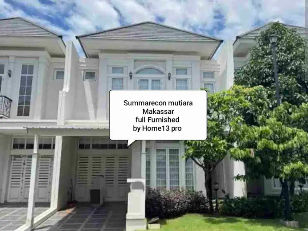 Rumah Dijual BU Summarecon Makassar full perabot