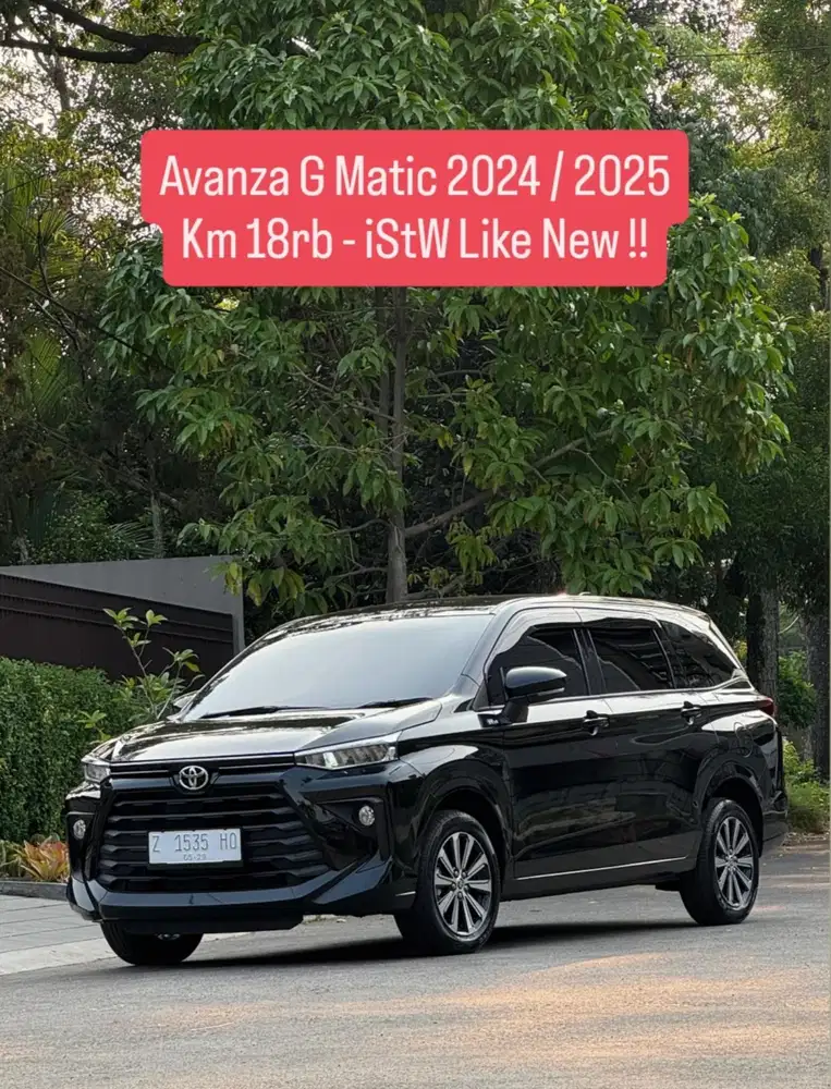 KM low 18rb - Avanza G Matic 2024 pk an 2025 istw murah