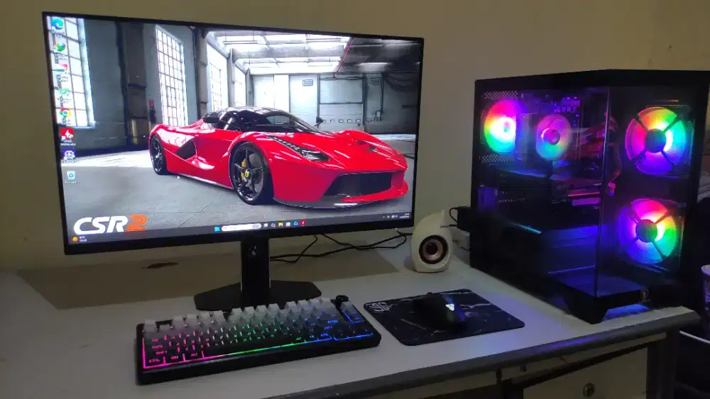 GAMING PC RTX 2060 SUPER, CORE i3 12100F, NVME 512GB, MONITOR 27