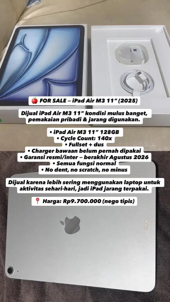 iPad Air M3 11 128gb 2025