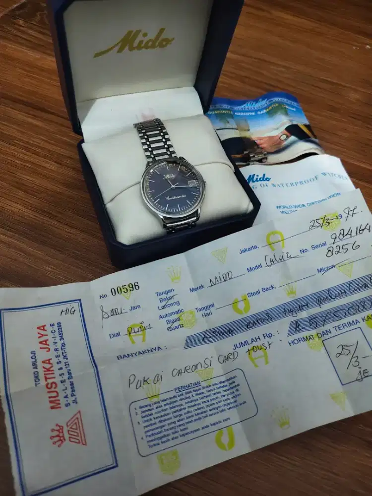 Jam tangan Mido commander automatic original