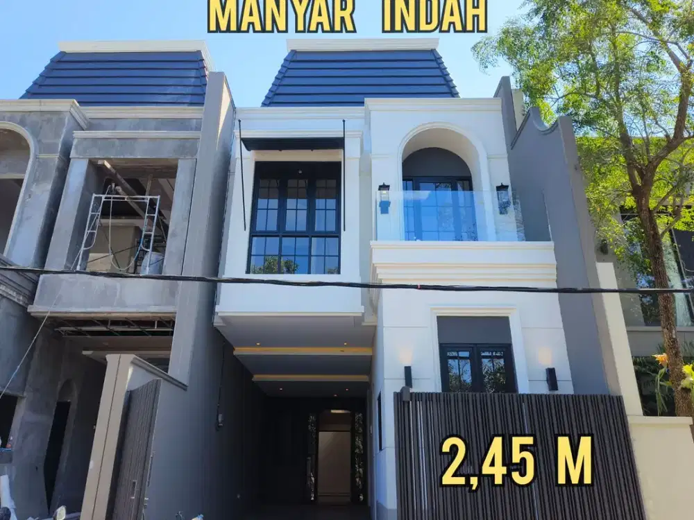 BARU GRESS 2 UNIT CANTIK. RUMAH MANYAR INDAH SURABAYA TIMUR. DEKAT KAMPUS, UNAIR, ITS, KLAMPIS, NGINDEN, SEMOLOWARU, MERR, KERTAJAYA, Dll