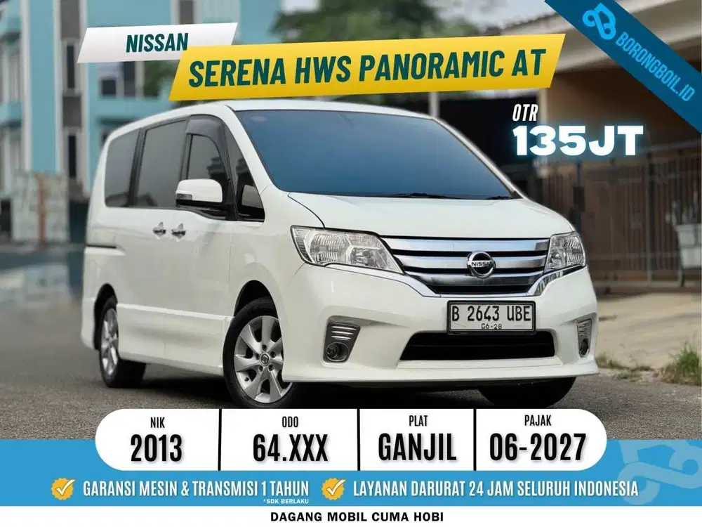 Nissan Serena Highway Star Panoramic AT Putih Metalik 2013