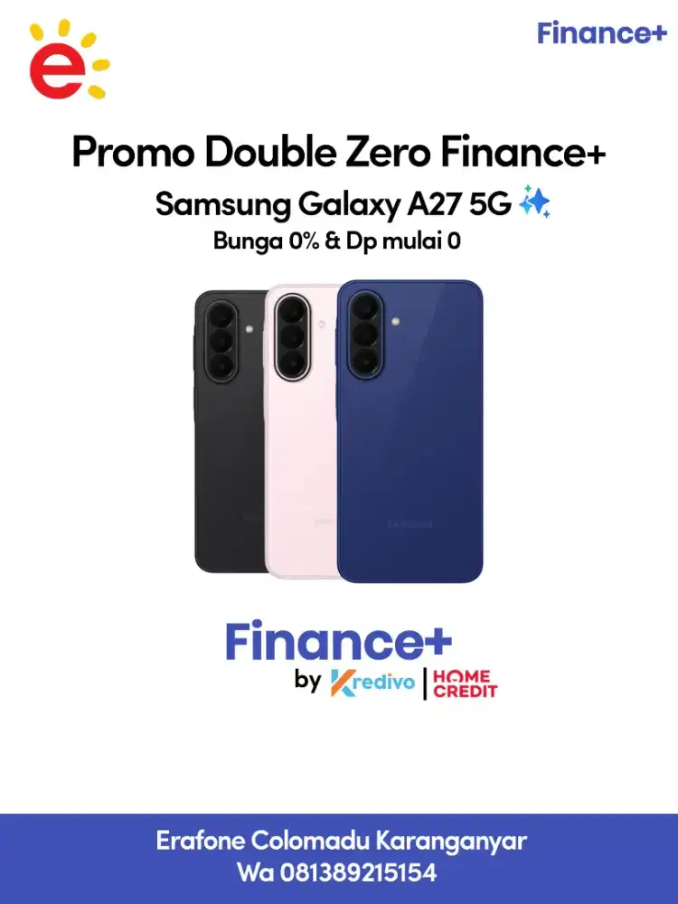 Samsung Galaxy A27 5G Cicilan Bunga 0% Dp mulai 0 Rupiah