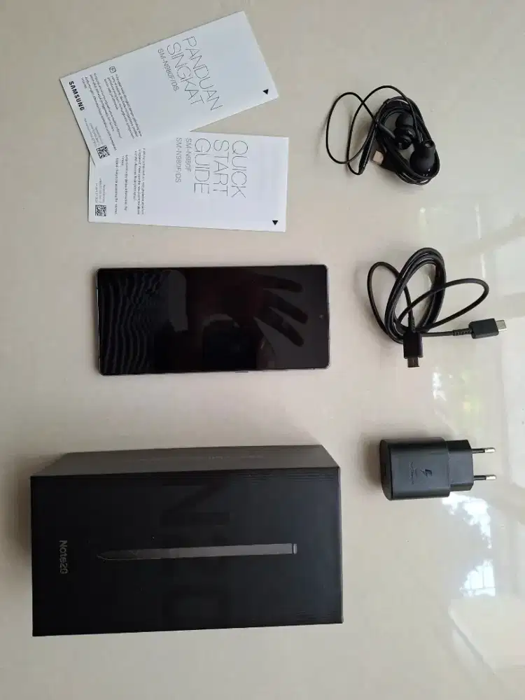 Samsung Note 20 Gray Fullset Mulus 8/256