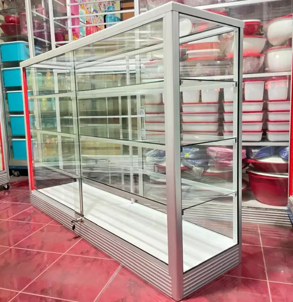 Etalase Kaca & Aluminium Panjang 1,5 Meter