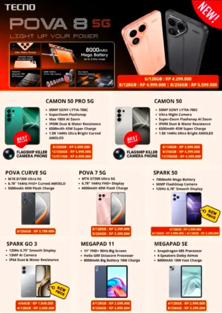 Tecno Pova 8 5G 6/128Gb