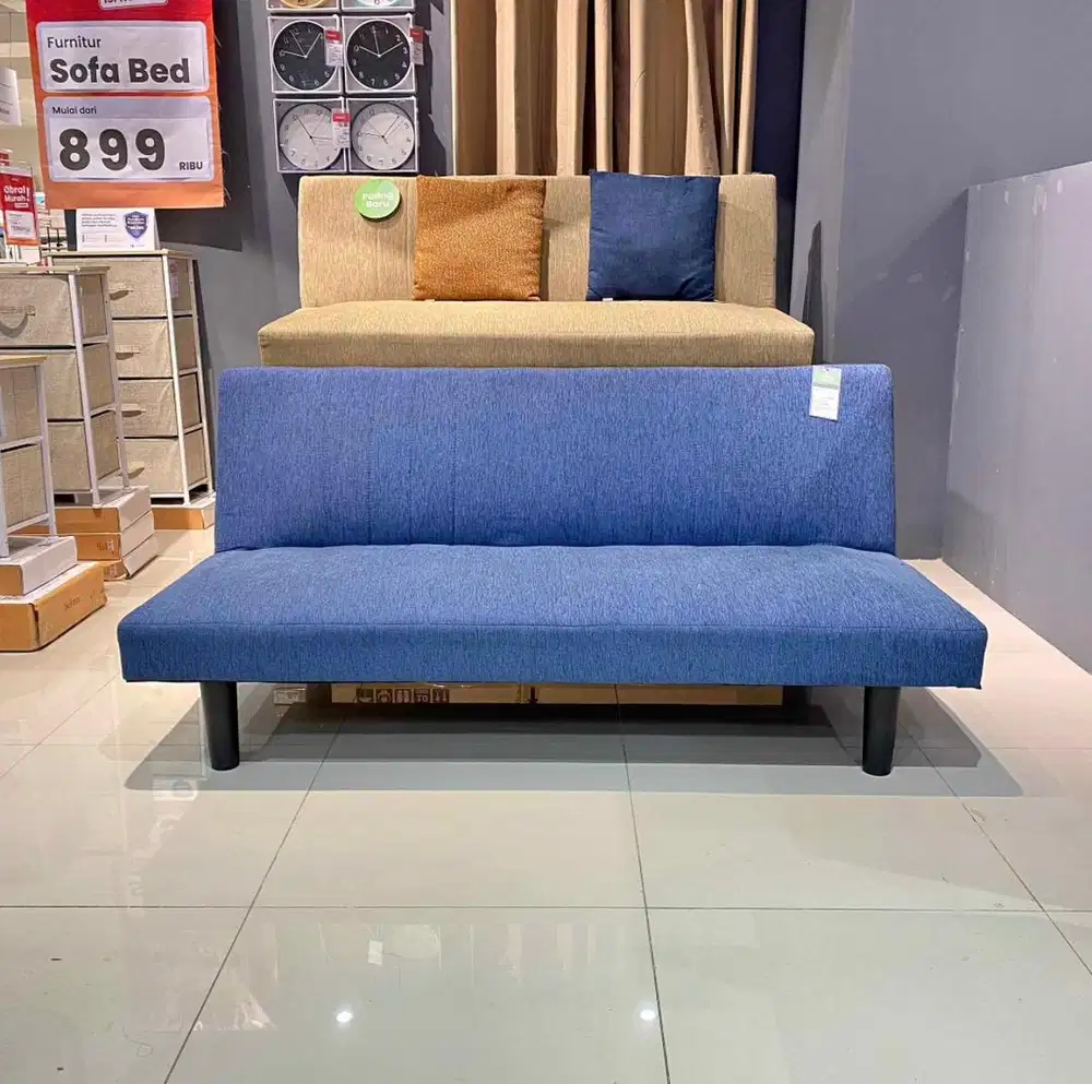 Sofabed 160 cm blue